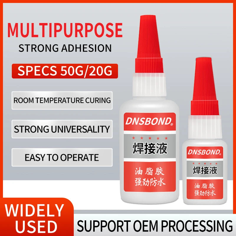 10 Sec Super Oily Glue Strong Bond for Shoes/Glass/Metal/Wood/Plastic Ceramic Quick Dry Industrial Strength Instant Adhesive