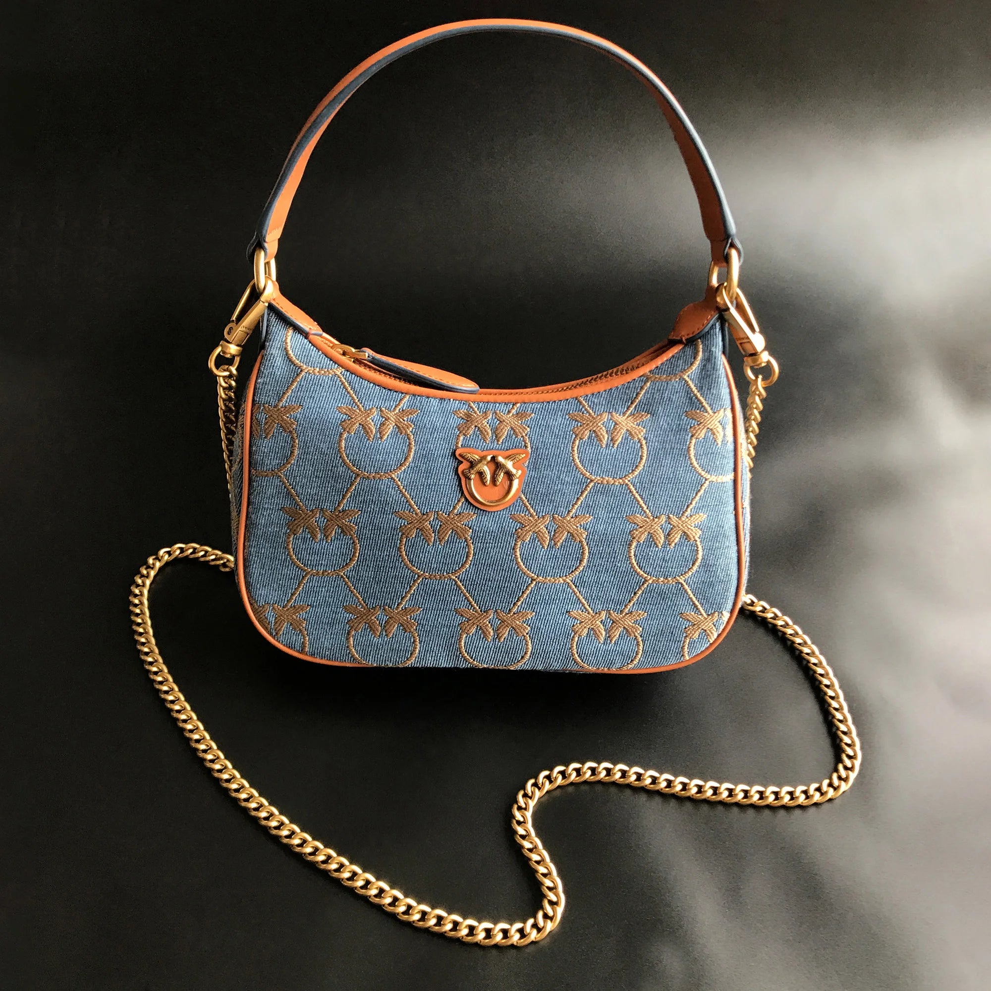 2026 Luxury Pinko‑Inspired Swallow Bowling Bag Top Grain Leather Women’s Minimalist High Quality Handbag