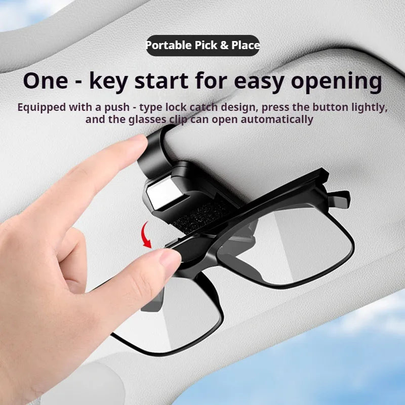Car Visor Sunglasses Clip For Byd Seagull Dolphin Sealion 7 6 Atto 3 Song Qin Pro Tang F0 F3 F6 Eyeglass Holder Glasses Storage
