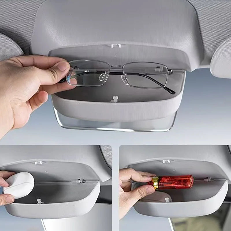 Car Glasses Case For Tesla Model Y Model 3 Sunglasses Storage Clip Car Roof For TESLA Model3  Interior Model Y 3 Accessories