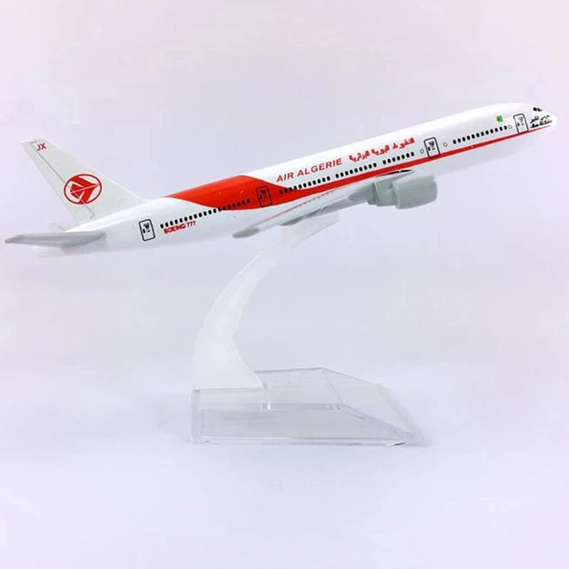 Toy Planes Scale 1:400 Metal Plane Model 16CM Air Algeria B777 Diecast Airplane Collection Kids Toy for Boy
