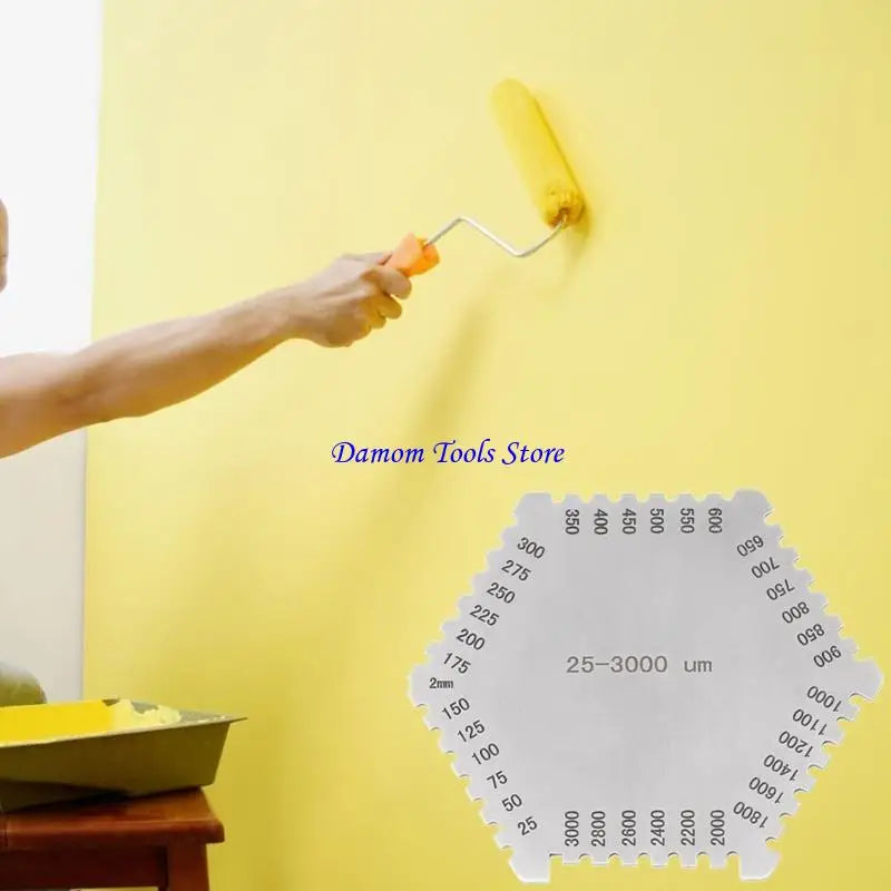 57BE Accuracy 0.05mm Thickness Gauge Wet Film Comb Mil Scale for Paint Vanish Thick