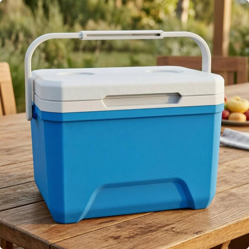 Insulated Cooler Box Rigid Portable Cooler Box Insulated Ice Chest Two-Tone Outdoor Gear Food Grade for Camping