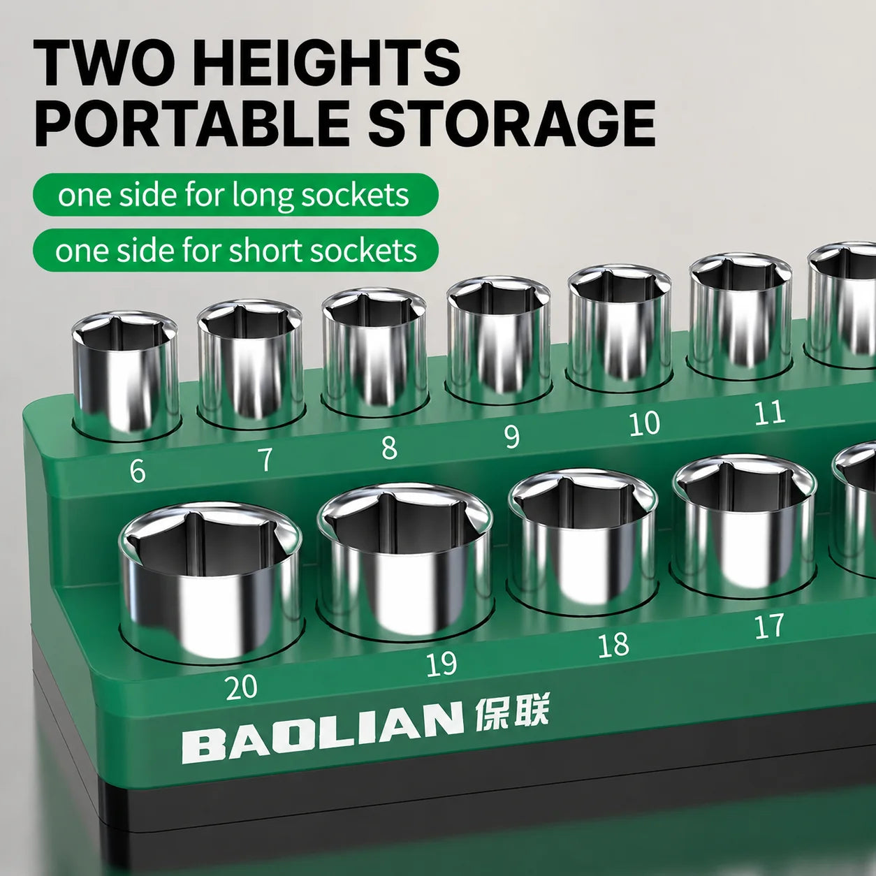 Magnetic Absorption Tools Storage Rack Durable Plastic Hex Socket Bit Holder For 1/4 3/8 1/2 Drive Screwdriver Accessories