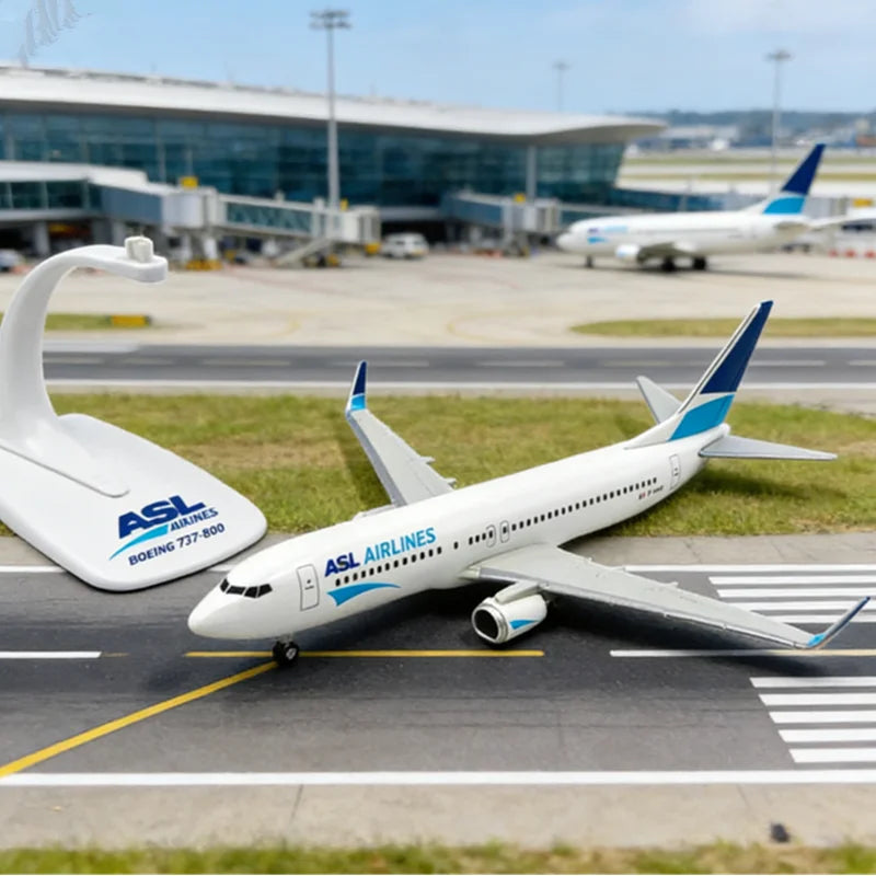 1:200 Scale B737-800 Airways Airlines ABS Plastic ASL Cargo Aircraft Airplane Model Plane Assembly Collection Display Gifts Fans