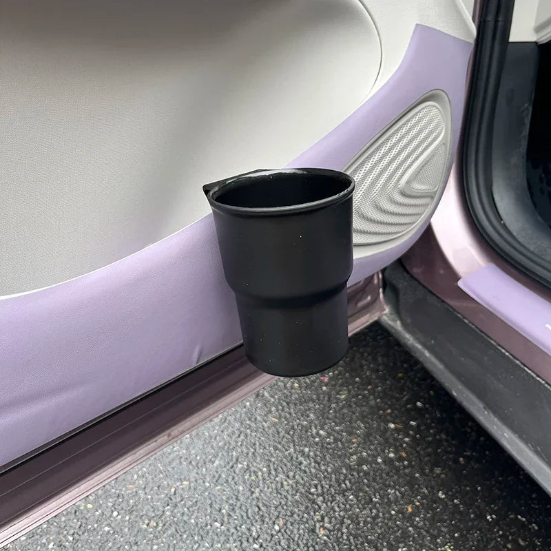 Car Water Cup Holder Mobile Phone Beverage Holder Trash Can Multifunctional Storage Box Auto Interior Accessories