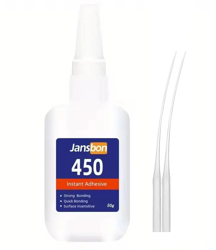 Super Glue Instant Quick-drying Cyanoacrylate Adhesive Leather Rubber Glass Wood Metal Strong Bond Liquid 502 Glue Tool 20g