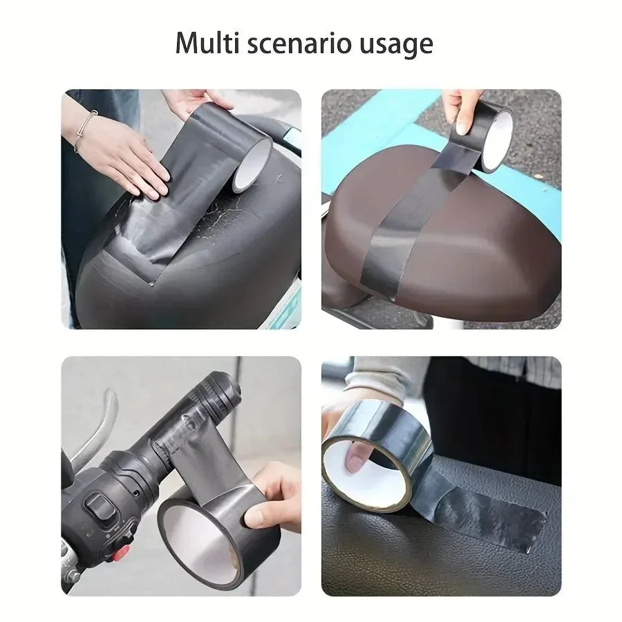 Black Cloth-based Tape for Leather Repair - Wear-resistant, Suitable for Cushion, Seat Sofa Leak & Damage Repair