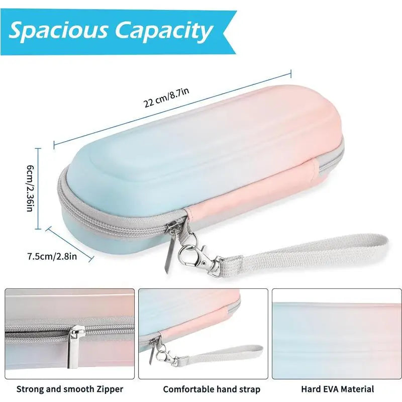 EVA Electric Toothbrush Case Waterproof Travel Storage Bag Accessories With Mesh Pocket Covers Protection