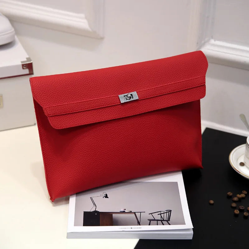 New Leather Envelope Clutch Bag Large Capacity Designer Clutch bolso acrilico mujer Party Handbags for Women Formal Evening Bag