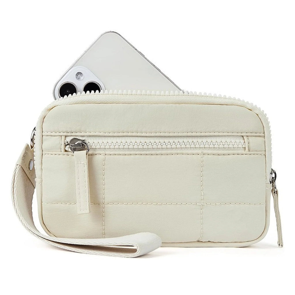 Fashion Quilted Crossbody Bag Travel Zipper Shoulder Bag Casual Multi Pocket Clutch Bag Stylish Lightweight Portable Women