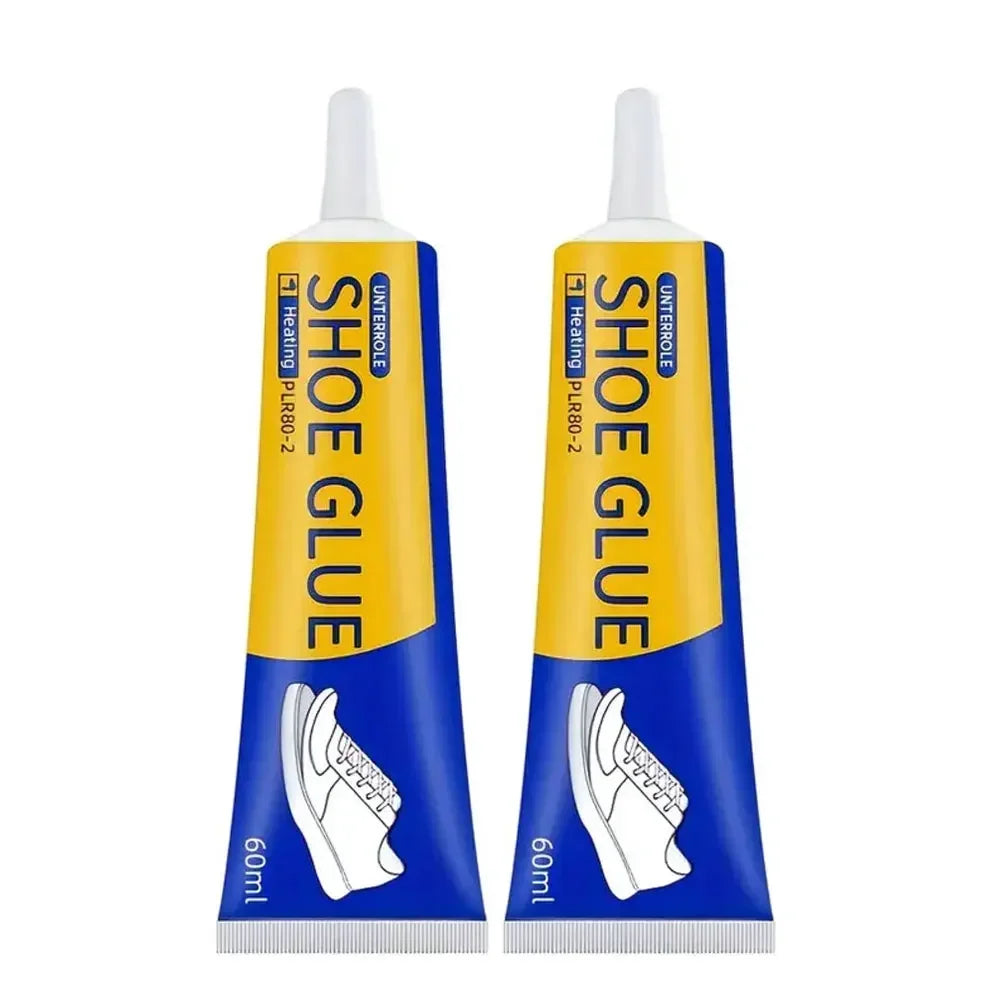 2Pcs 60ml Low Odor Waterproof Fast Dry Strong Adhesive For Boot Sneaker DIY Craft Fixing Transparent Soft Resin Shoe Repair Glue