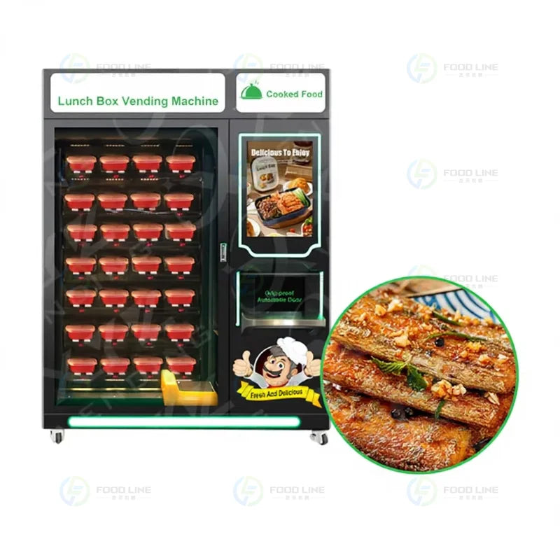 Customized Lunch Box Vending Machine Commercial Food Vending Locker Smart Automatic Meal Cabinet Self Service Catering