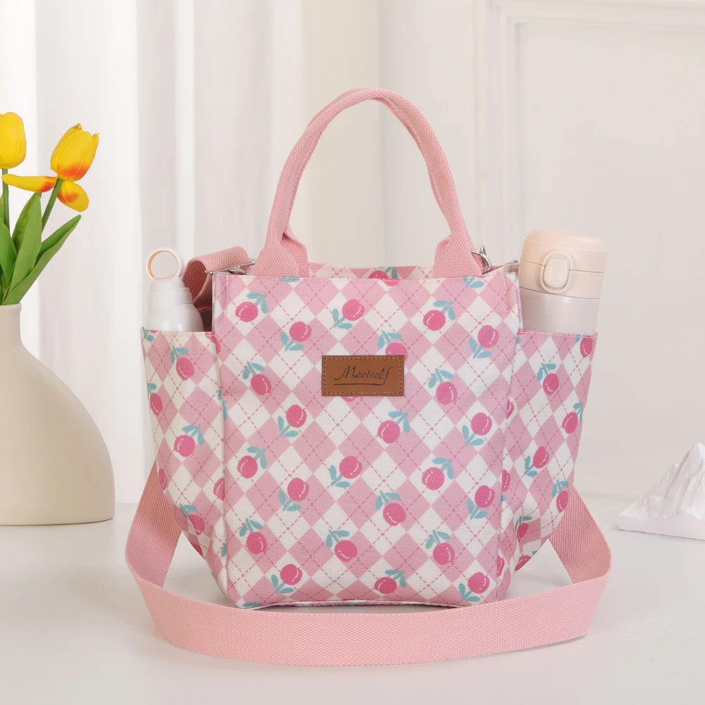 Crossbody handbag, tote bag, large capacity meal bag storage bag