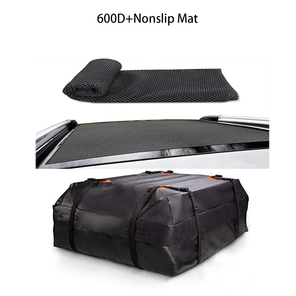 425L Cargo Bag Car Roof Cargo Carrier 420D/600D Waterproof Universal Luggage Bag Storage Cube Bag For Travel Camping Car