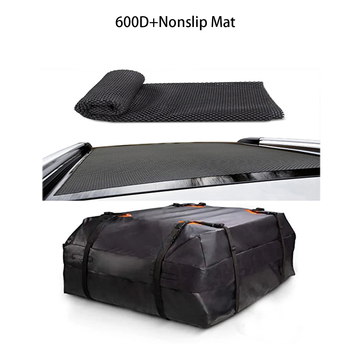 425L Cargo Bag Car Roof Cargo Carrier 420D/600D Waterproof Universal Luggage Bag Storage Cube Bag For Travel Camping Car