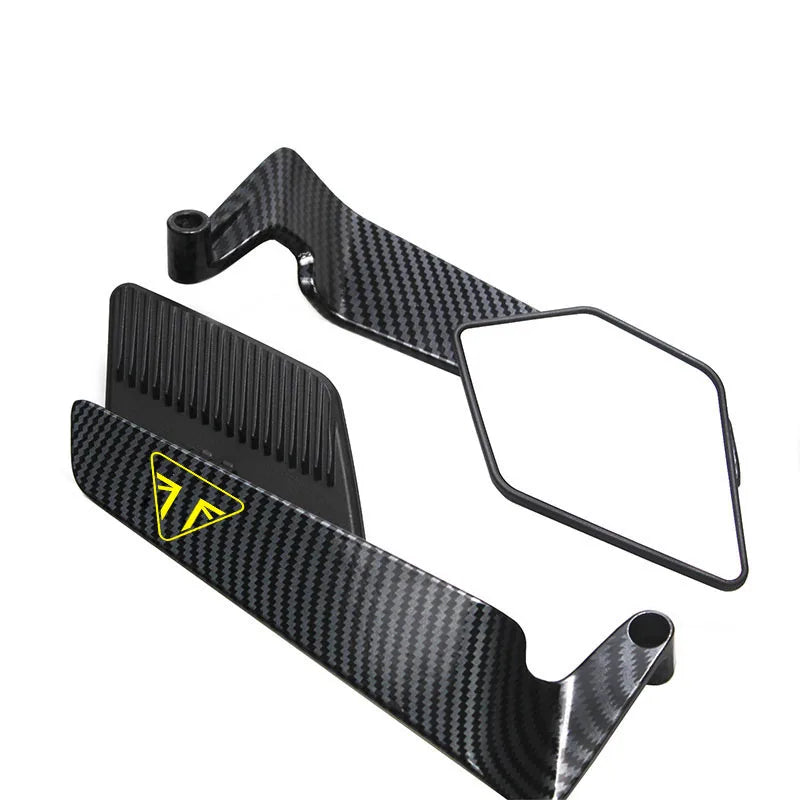 For Tiger 900/900GT 1200 Rocket 3 Street Triple S 765 765RS 765R 1200 TRIDENT 660 Motorcycle Rearview Mirrors Rotate Adjustable