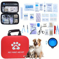 Pet First Aid Kit Multi-purpose Emergency Medical Portable Cat and Dog Medical Bag Outdoor Home Emergency EDC Camping Hiking