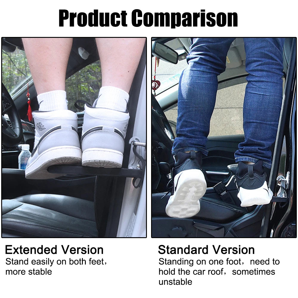 230kg Loading Car Door Pedal Roof Rack Latch Hook Holder Foot Step Pedal Extender Emergency Hammer 2 In 1 Automotive Accessories