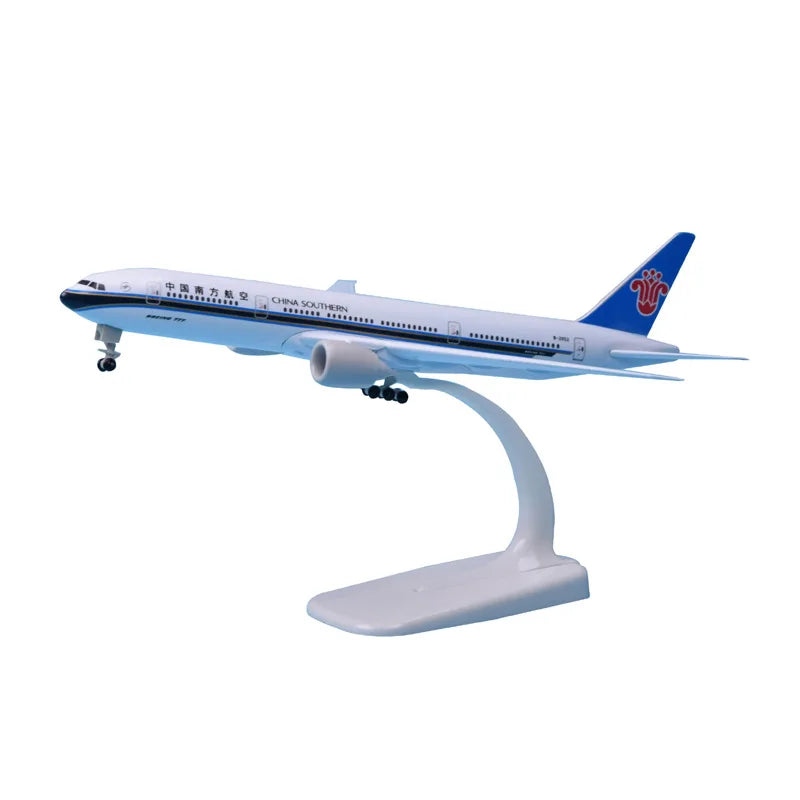 20cm China Southern Airlines B777 Toy Airplane Model Metal Diecast aircraft Model Kits for Collections and Displays or Boy Gift