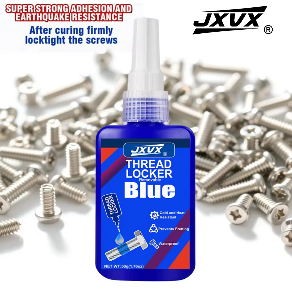 50ml Threadfixing Agent, Medium Strength Blue Anaerobic Adhesive for Fixing Nuts and Bolts, Anti-loosening, Anti-corrosion, Oil
