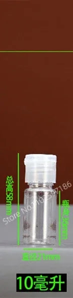30/50/100pcs 5-120ml Plastic Squeeze Bottle with Flip Cap PET Lotion Shampoo Empty Cosmetic Sample Container Travel Bottles