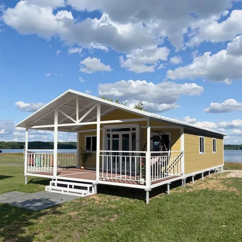 Customized Prefab Concrete House Hurricane Proof Cheap Prefabricated Portable House 2 Bed Room Expandable Container Home