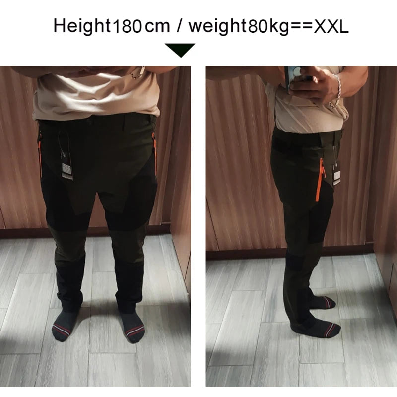 Men's Summer Hiking Pants Quick-Dry Outdoor Walking The Dog Lightweight Thin Leisure Walk Breathable Zipper Pocket Work Pants
