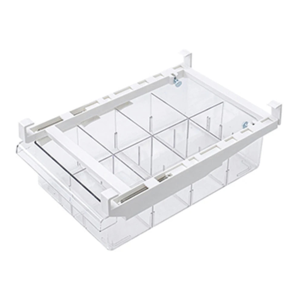 Refrigerator Pull Out Transparent Storage Box Food Container Plastic Transparent Fridge Storage Bin Containers