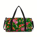 Forest Flowers Large Capacity Luggage Bag for Boy and Girls Best Gifts 2D Flat Cartoon Travel Duffels Hand Bag for Children