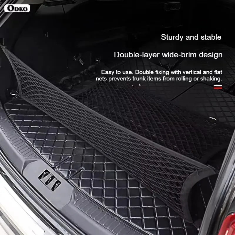 For Rivian R1S R 1S R-1S Car Cargo Net Stretchable Elastic Trunk Mesh Cargo Storage And Organization Net Including Hooks