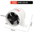 12V/24V 40A ABS Quiet Air Blower Water Resistant High Air Flow In-Line Blower Marine Bilge Boat Blower Motor Plastic