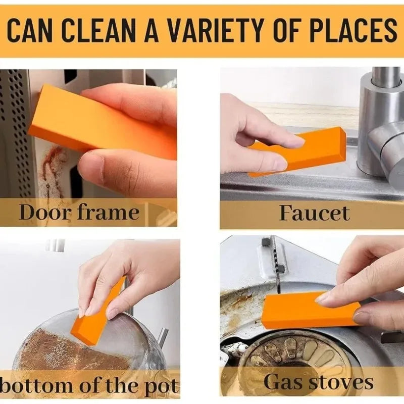"Efficient Limescale Eraser, Stainless Steel Rust Remover for Kitchen Faucets, Cleaning Rubber for Household Scale Stain Tool"