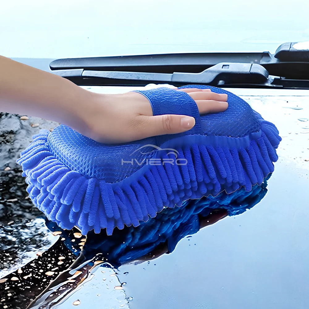 Blue Gloves Paint Cleaner Rust Tar Spot Remover Microfiber Car Moto Washer Cleaning Care Detailing Brushes Washing Towel Tools