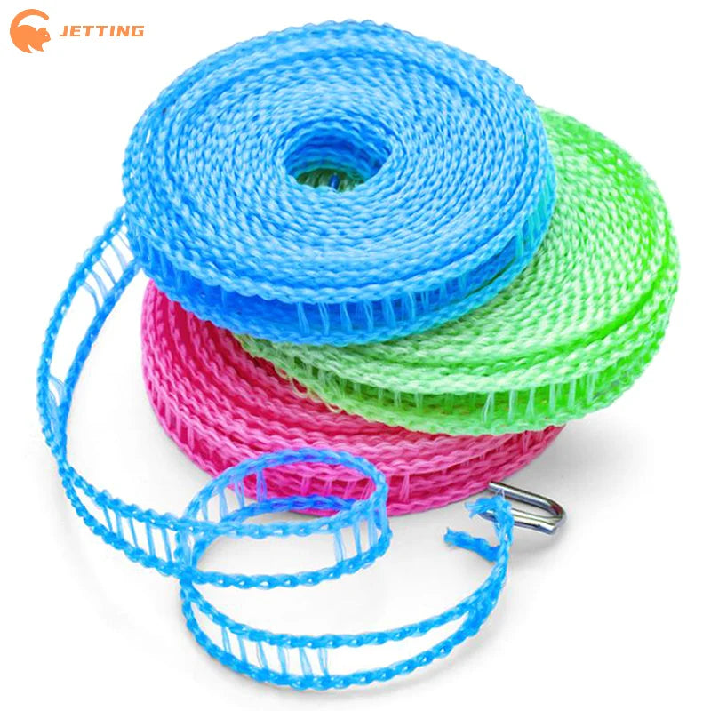 (New) 5/10Meters Portable Clothesline for Outdoor Indoor Home Travel Air Drying Rack for Clothes , Windproof