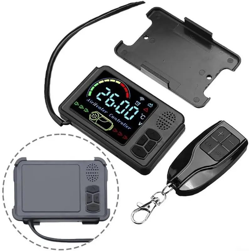 Diesel Air Heater Controller 12V/24V 1-5Kw Vehicle-Mounted Parking Heater With LCD Display Switch And Remote Control