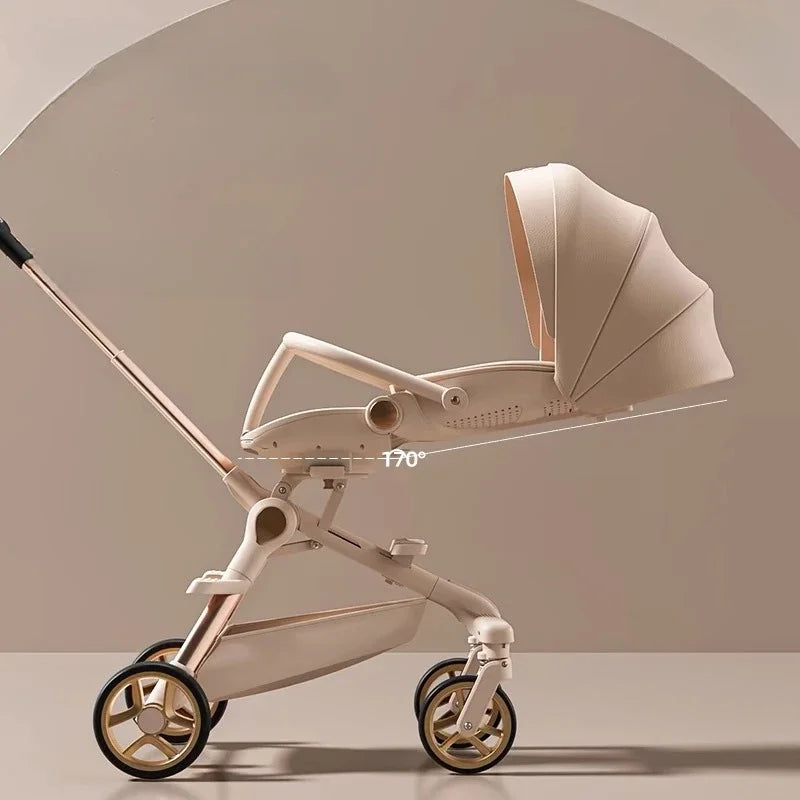 New High-view Lightweight Baby Stroller Adjustable Handlebars Multi-function Baby Stroller Four-wheel Travel Baby Stroller