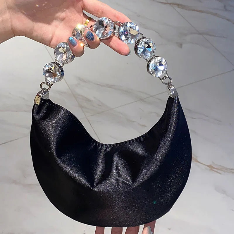 Shoulder Bag Rhinestone Handmade Purse And Handbag Evening Clutch Bag Purse
