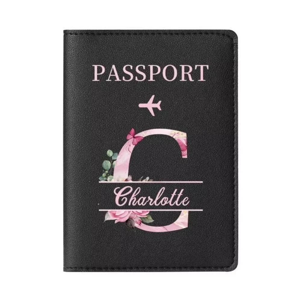 Personalized Passport Holder with custom Cute Cartoon Shiba Print, Multifunctional Ticket & Travel Document Organizer