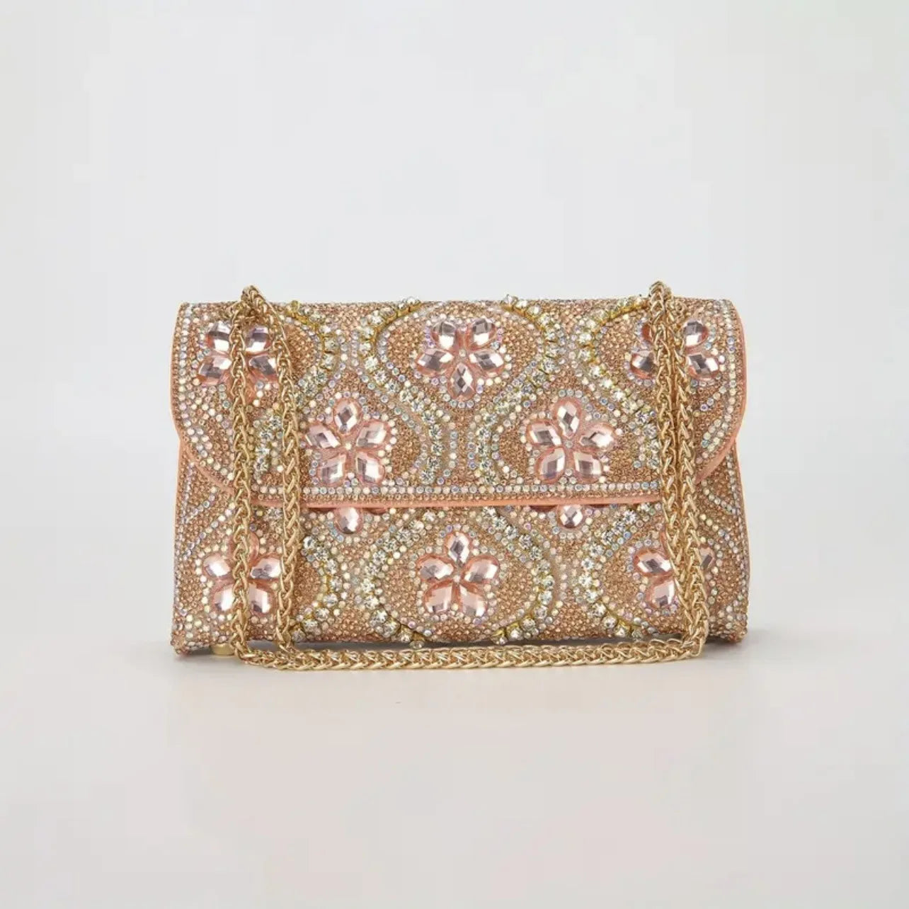 New Fashion Celebrity Rhinestone Bag Clothing Alloy Xiaoxiangfeng Shoulder Crossbody Dinner Bag