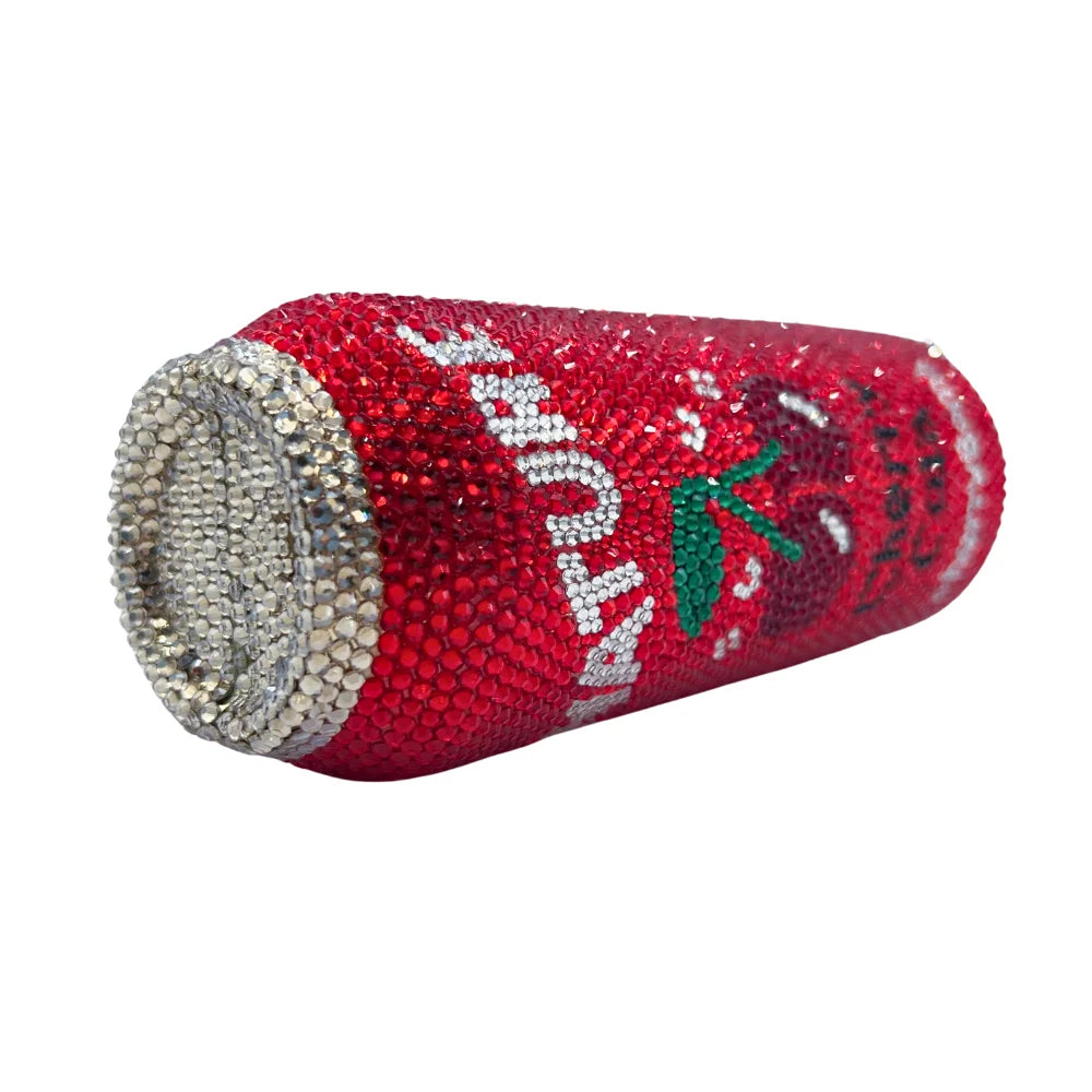 New available cherry pop-top cans rhinestone dinner bag luxury Crystal clutch party dress evening bag diamond purse womens bag