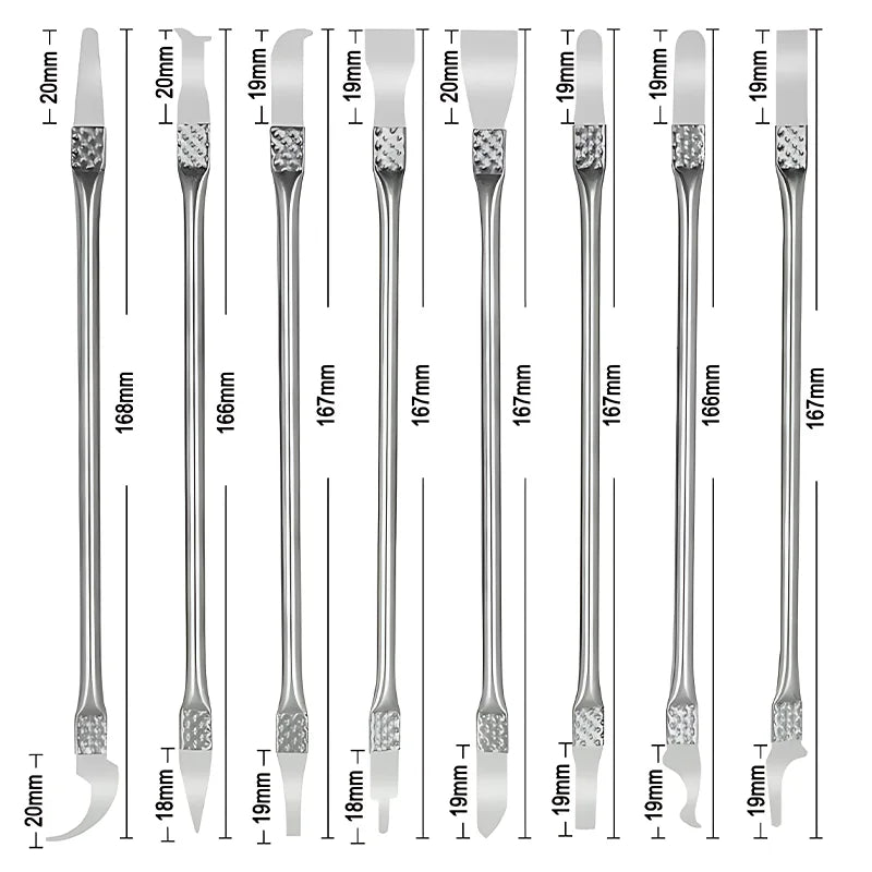 8pcs Multifunctional CPU Pry Knife Mobile Phone Computer Chip Disassembly Electronics Repair Tools