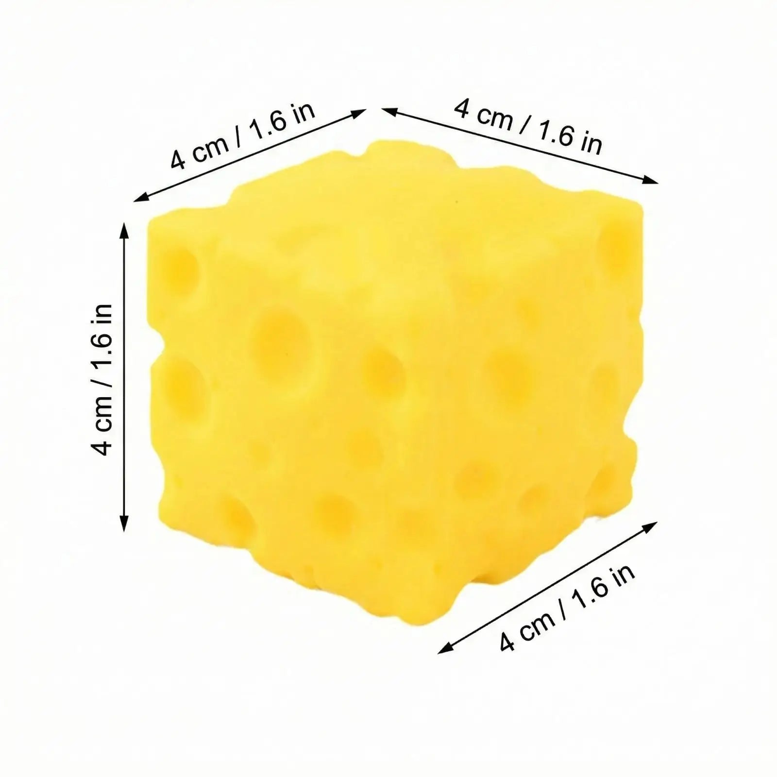 Hot-selling！ Cheese Cube Stress Ball Big Cheese Shapeable Squeeze Ball Non-Bounce Fidget Toy ASMR Sensory Anti-Stress Gift