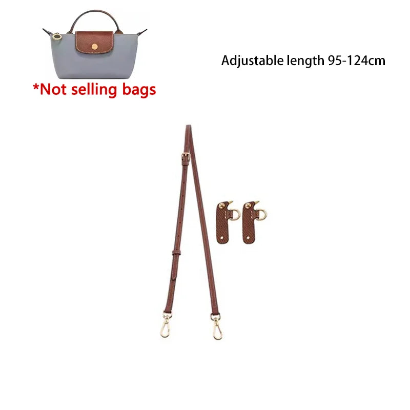 Mini Bags Leather Shoulder Strap Fit For Longchamp Mini Pouch Adjustable Crossbody Small Bag Accessories
