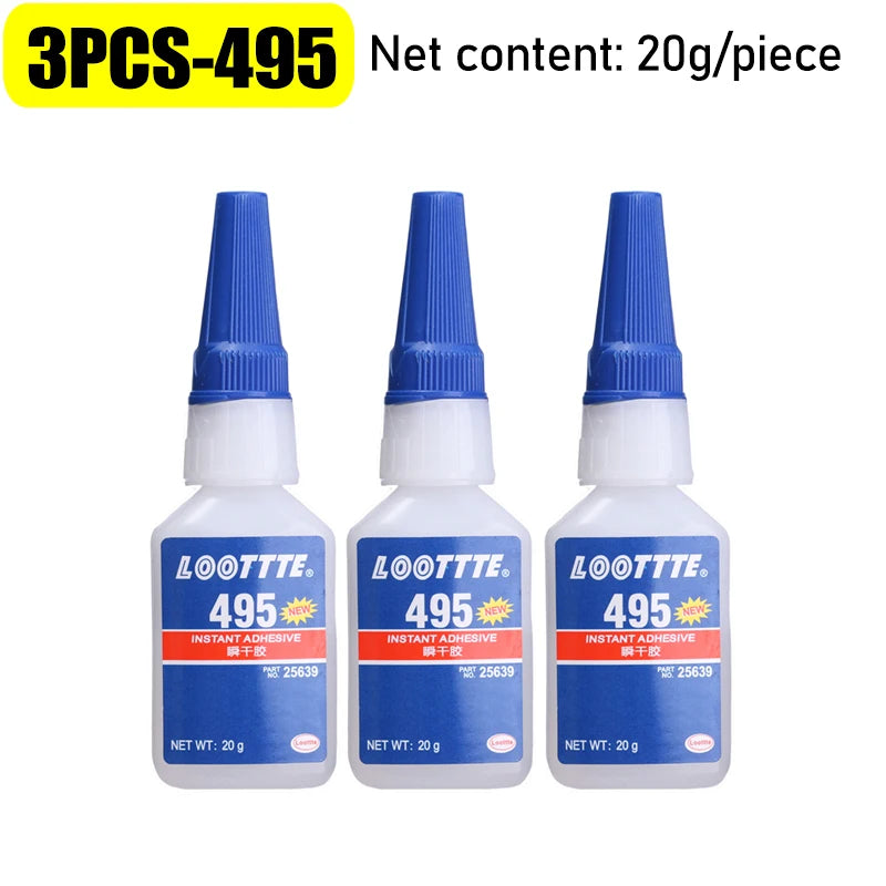 10/1pc 495/401/406 Strong Glue Quick Drying Instant Liquid Glue High Temperature Resistant Adhesive for Metal Plastic Wooden