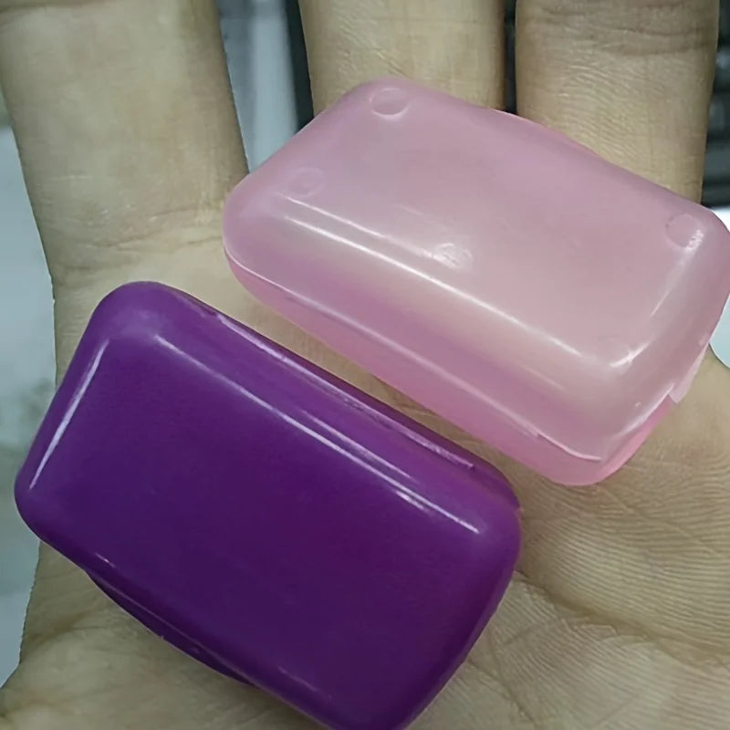 8pcs of Toothbrush Head Protective Covers, Portable Travel Toothbrush Case, Random Color Dental Kit Box.