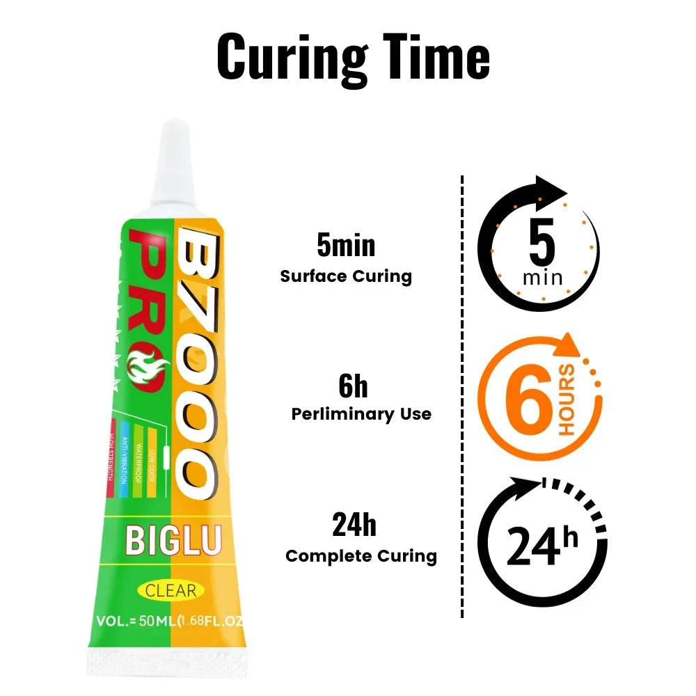 B7000 PRO Clear Contact Phone Repair Adhesive Universal Glass Plastic DIY Diamond Glue With Precision Applicator 15/50/110ML