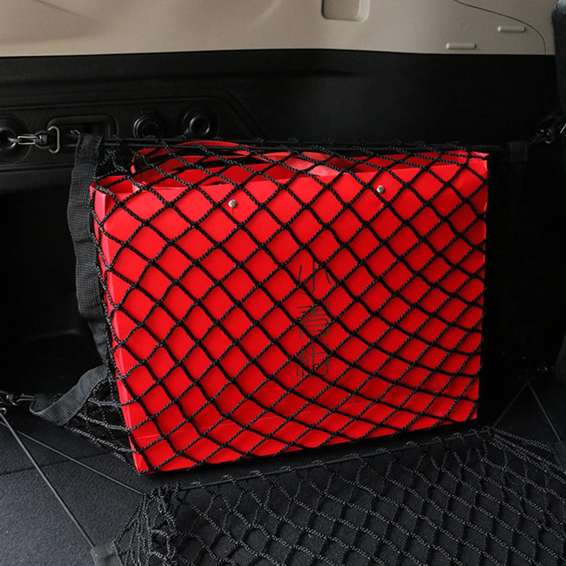For Subaru Forester Impreza Ascent Outback Legacy XV WRX BRZ Car Trunk Luggage Storage Elastic Mesh Crille Net Auto Accessories