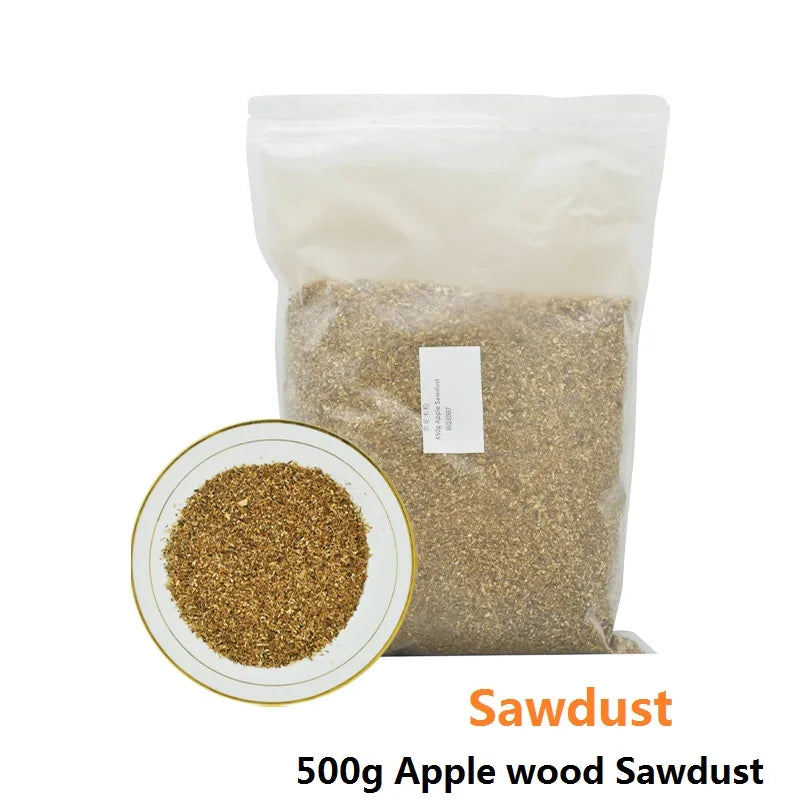500g Apple Wood Pellets BBQ Flavoring Chips Kiln Dried Sawdus Specialty Wooden Chunks for Barbecue Smoker Grill Bacon Fish Meat