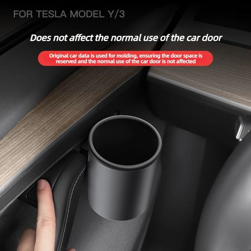 Set Car Door Cup Holder for Tesla Model 3 Highland  Model YJuniper 2025 4Pcs Handle Coffee Drink Holder Box Car Accessories